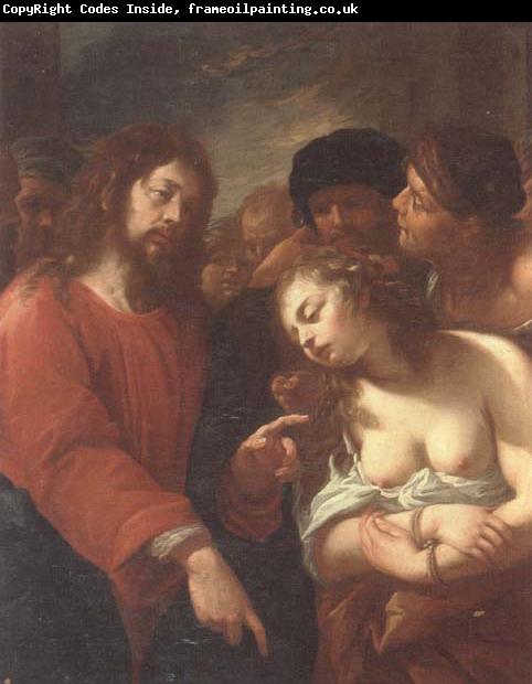 Giuseppe Nuvolone Christ and the woman taken in adultery
